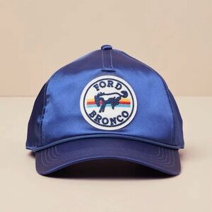 Bronco Blazer Blue Satin Embroidered Patch Snapback American Needle